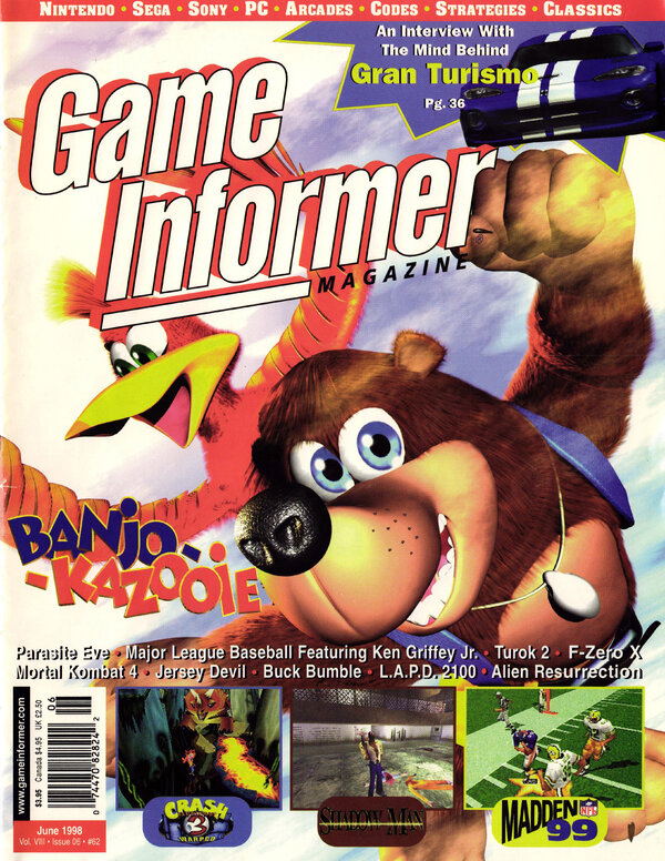 Game Informer Issue 62 (June 1998) cover